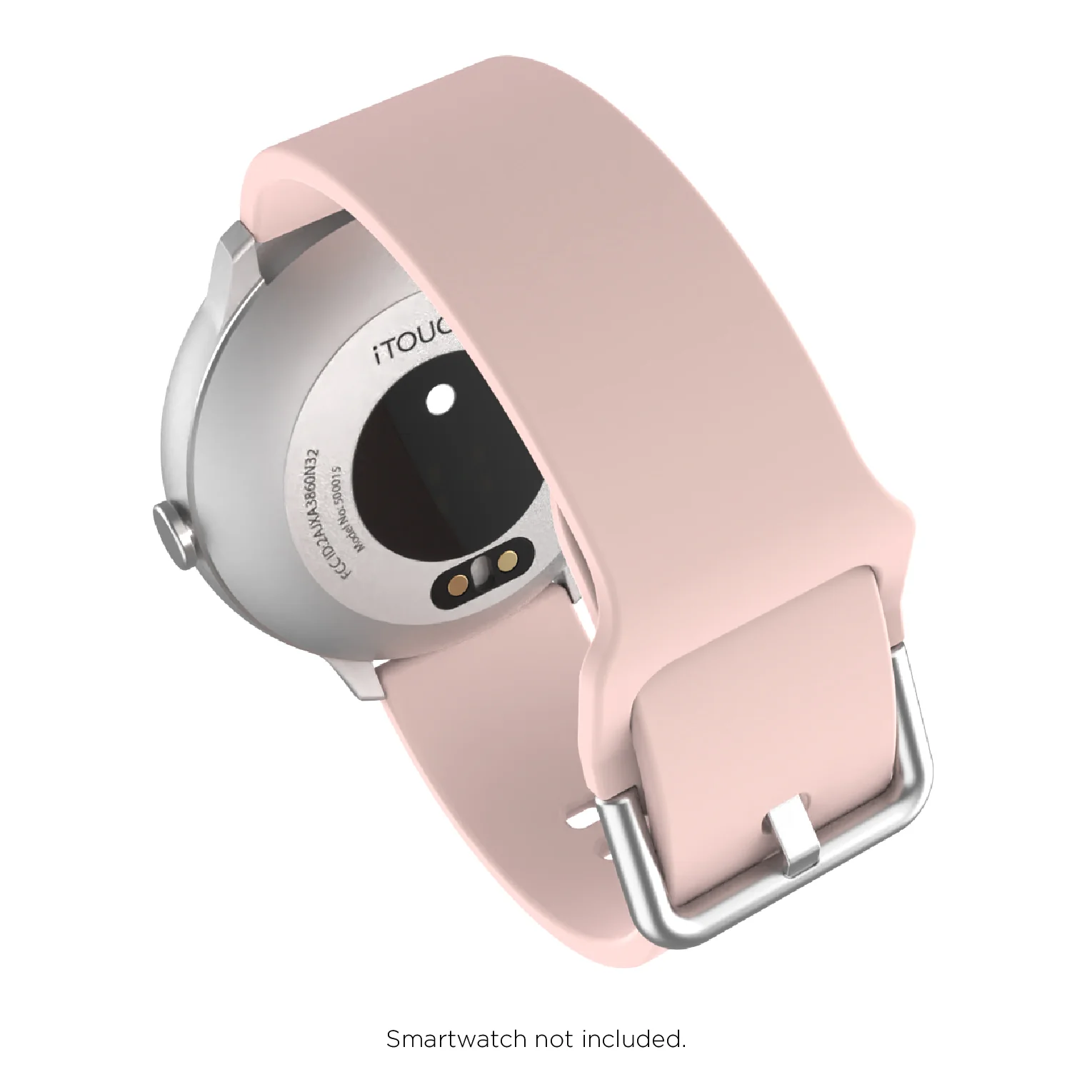 iTouch Air 3 40mm/Sport 3/Sport 4 Extra Interchangeable Strap: Blush Silicone - Image 4